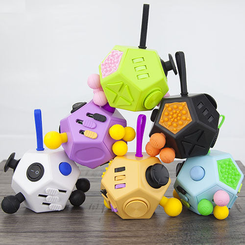Fidget Cube XL - 12 Sided Anti Stress Toy – Fidgetz